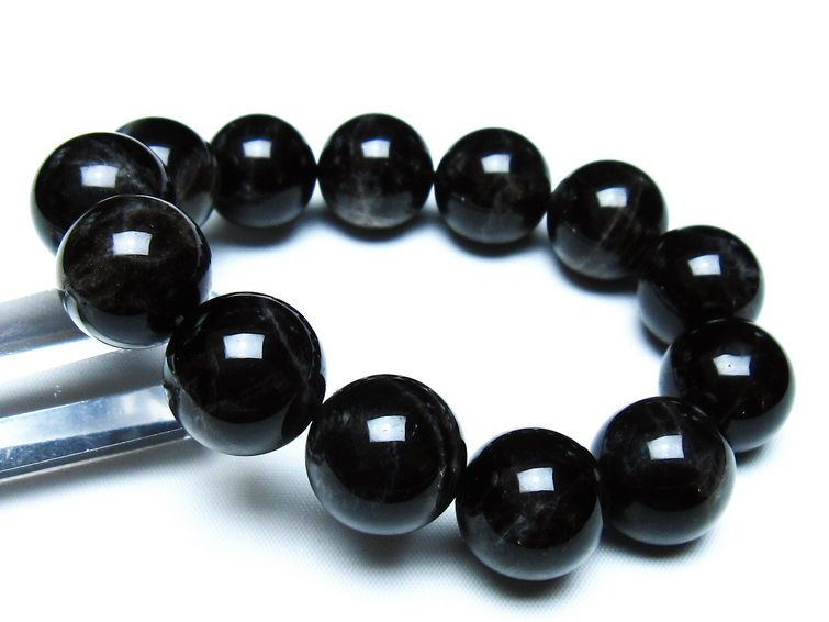 モリオン 黒水晶 ブレスレット 18mm 一点物 メール便可 [M便 1/10] 111-46278