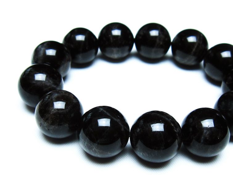 モリオン 黒水晶 ブレスレット 18mm 一点物 メール便可 [M便 1/10] 111-46278