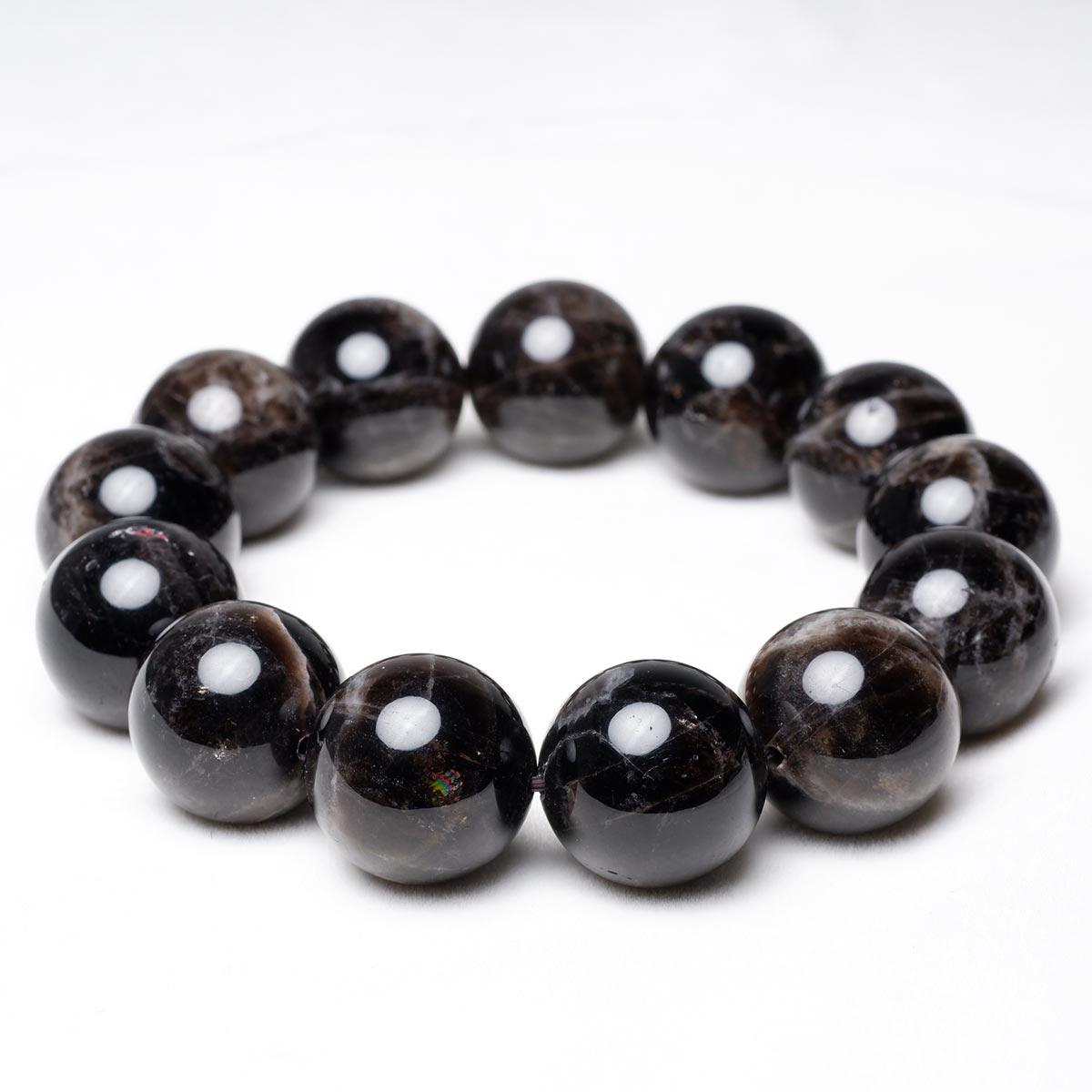 モリオン 黒水晶 ブレスレット 18mm 一点物 メール便可 [M便 1/10] 111-46279