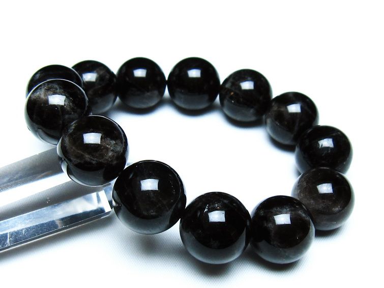 モリオン 黒水晶 ブレスレット 18mm 一点物 メール便可 [M便 1/10] 111-46280