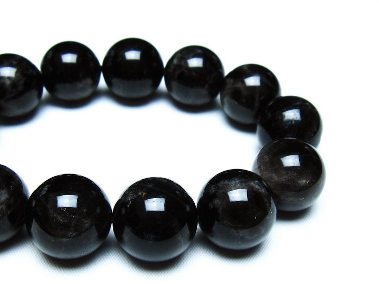 モリオン 黒水晶 ブレスレット 18mm 一点物 メール便可 [M便 1/10] 111-46280