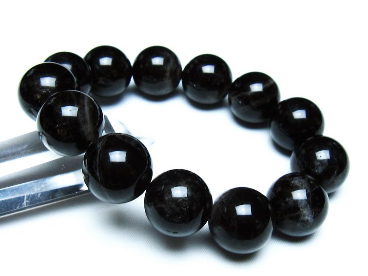 モリオン 黒水晶 ブレスレット 18mm 一点物 メール便可 [M便 1/10] 111-46282