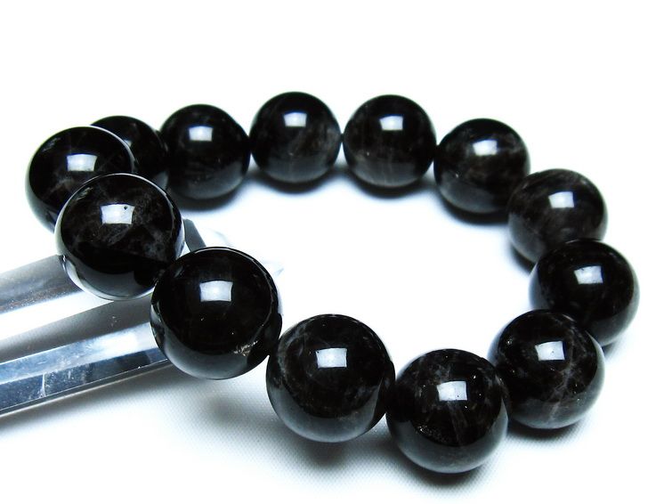 モリオン 黒水晶 ブレスレット 18mm 一点物 メール便可 [M便 1/10] 111-46283