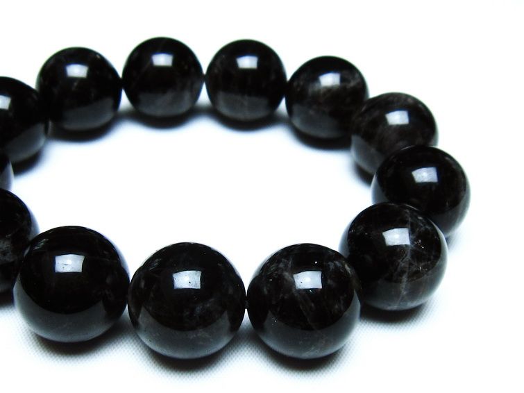 モリオン 黒水晶 ブレスレット 18mm 一点物 メール便可 [M便 1/10] 111-46283