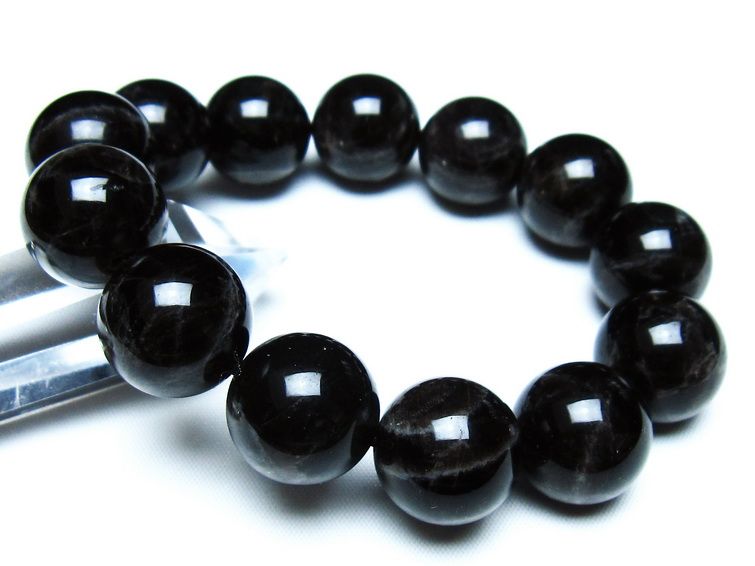 モリオン 黒水晶 ブレスレット 18mm 一点物 メール便可 [M便 1/10] 111-46286