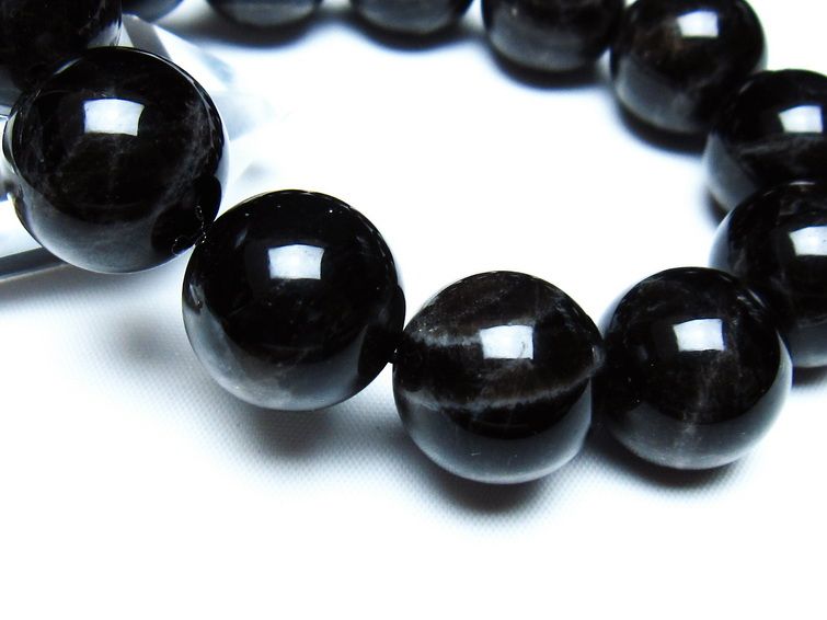 モリオン 黒水晶 ブレスレット 18mm 一点物 メール便可 [M便 1/10] 111-46286