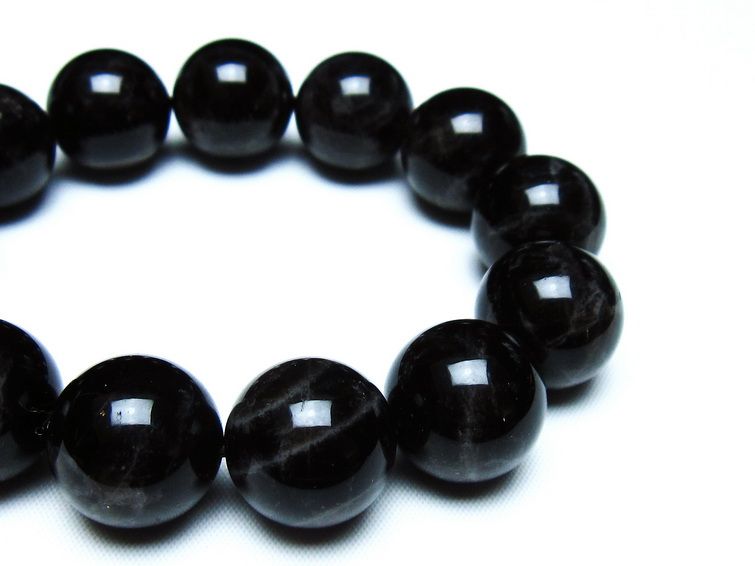 モリオン 黒水晶 ブレスレット 18mm 一点物 メール便可 [M便 1/10] 111-46286
