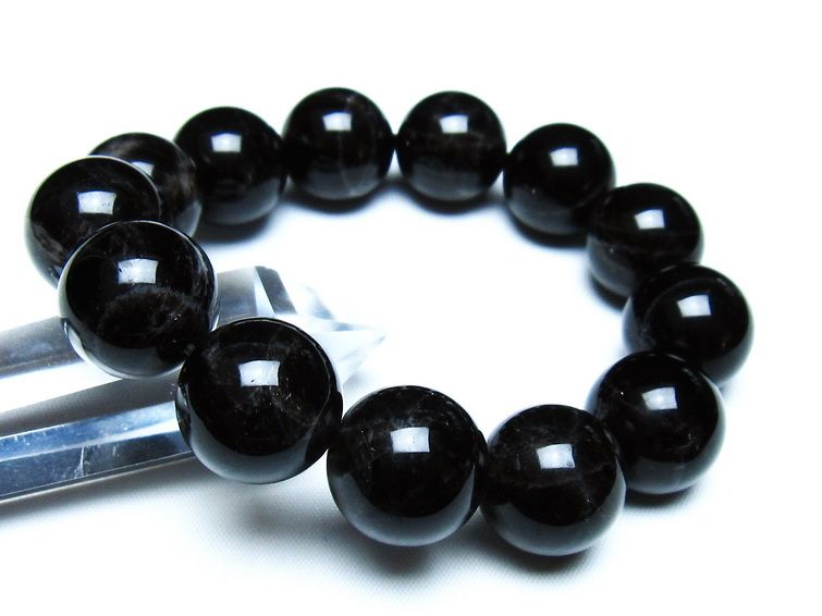 モリオン 黒水晶 ブレスレット 18mm 一点物 メール便可 [M便 1/10] 111-46288
