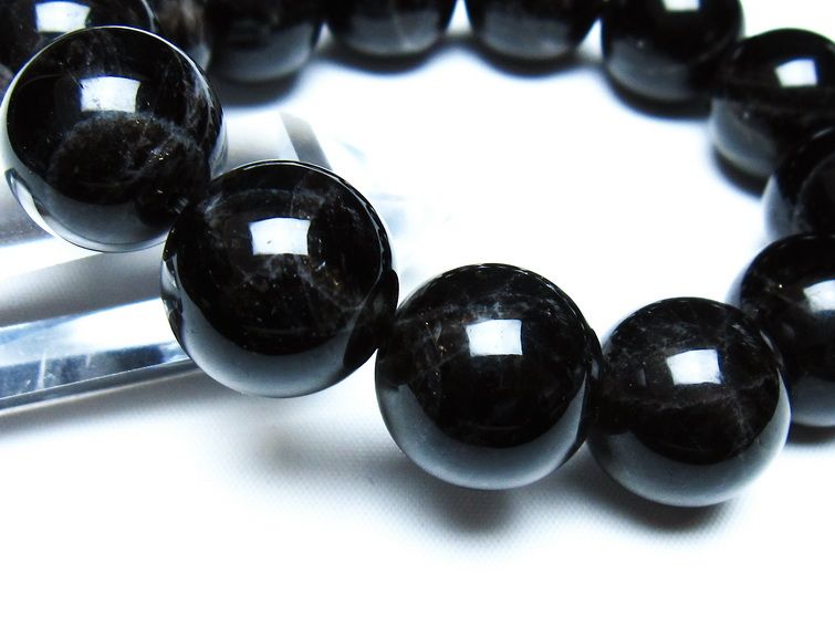 モリオン 黒水晶 ブレスレット 18mm 一点物 メール便可 [M便 1/10] 111-46288