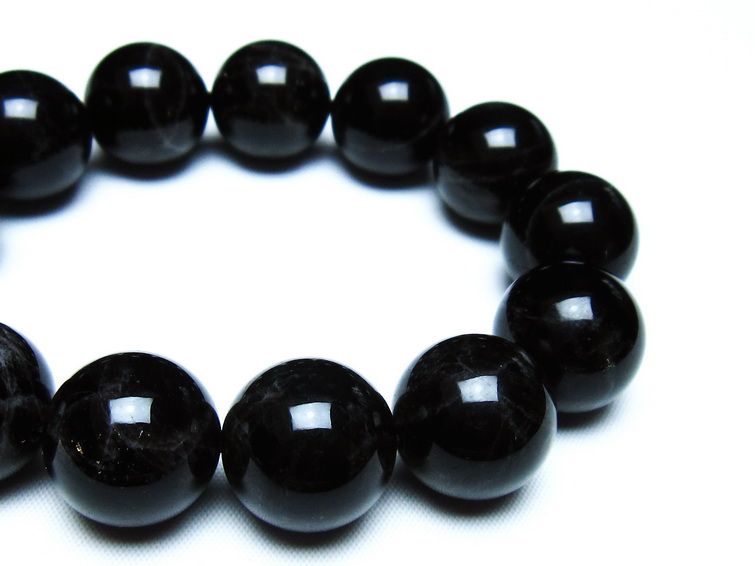 モリオン 黒水晶 ブレスレット 18mm 一点物 メール便可 [M便 1/10] 111-46288