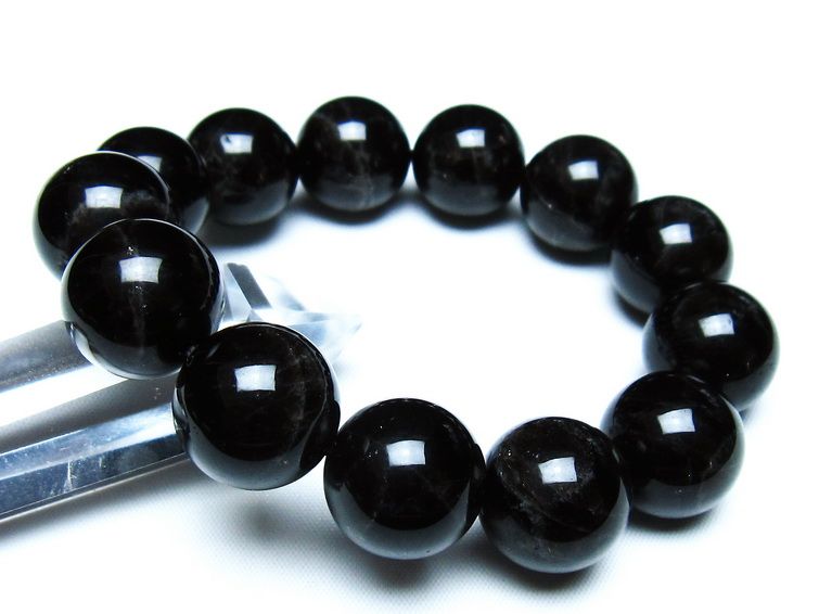 モリオン 黒水晶 ブレスレット 18mm 一点物 メール便可 [M便 1/10] 111-46289