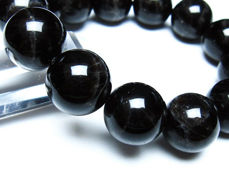 モリオン 黒水晶 ブレスレット 18mm 一点物 メール便可 [M便 1/10] 111-46289