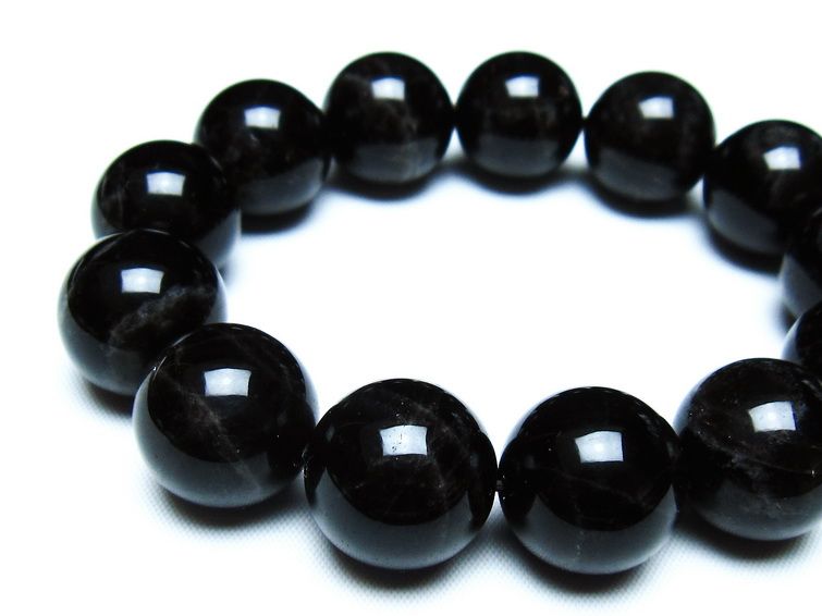 モリオン 黒水晶 ブレスレット 18mm 一点物 メール便可 [M便 1/10] 111-46289