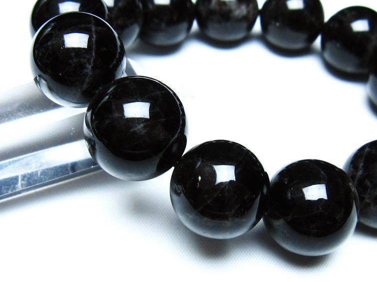 モリオン 黒水晶 ブレスレット 18mm 一点物 メール便可 [M便 1/10] 111-46291