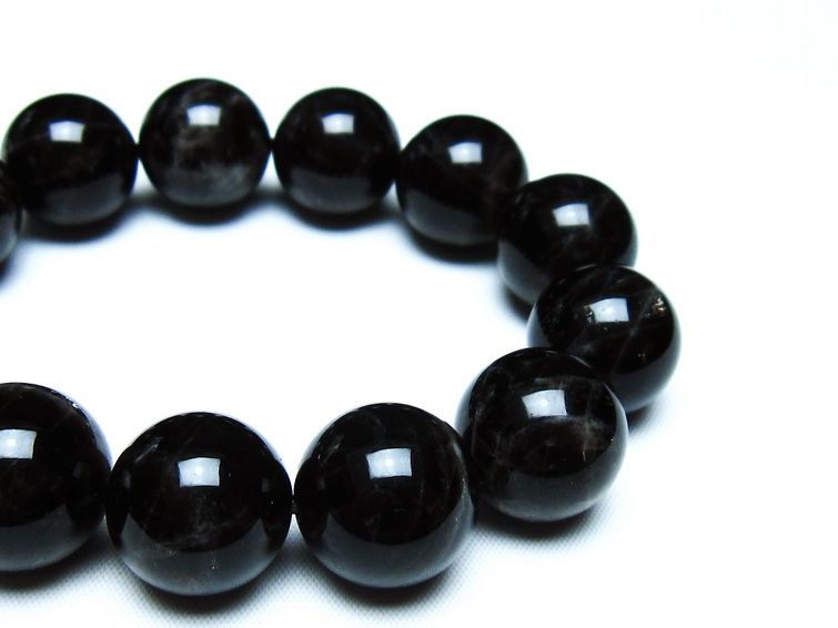 モリオン 黒水晶 ブレスレット 18mm 一点物 メール便可 [M便 1/10] 111-46291