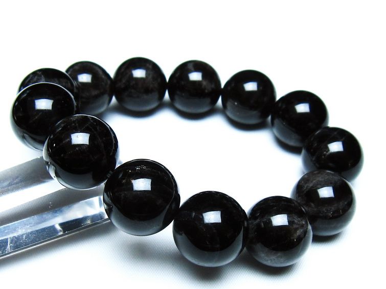 モリオン 黒水晶 ブレスレット 18mm 一点物 メール便可 [M便 1/10] 111-46292