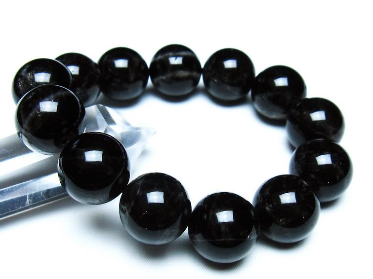 モリオン 黒水晶 ブレスレット 18mm 一点物 メール便可 [M便 1/10] 111-46294