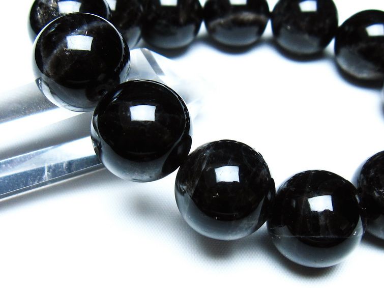 モリオン 黒水晶 ブレスレット 18mm 一点物 メール便可 [M便 1/10] 111-46294