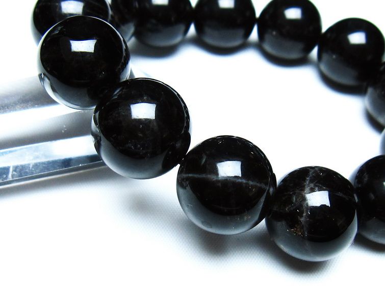 モリオン 黒水晶 ブレスレット 18mm 一点物 メール便可 [M便 1/10] 111-46295