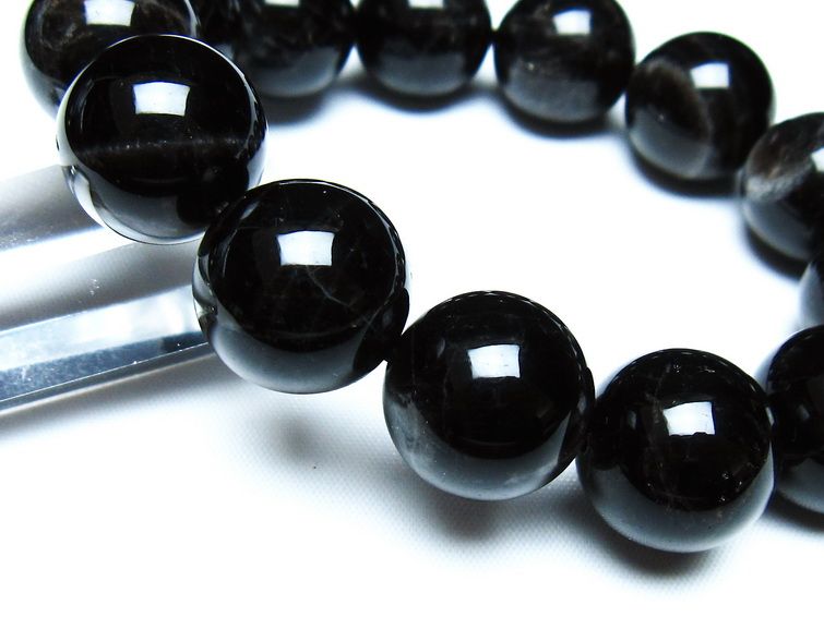 モリオン 黒水晶 ブレスレット 18mm 一点物 メール便可 [M便 1/10] 111-46296