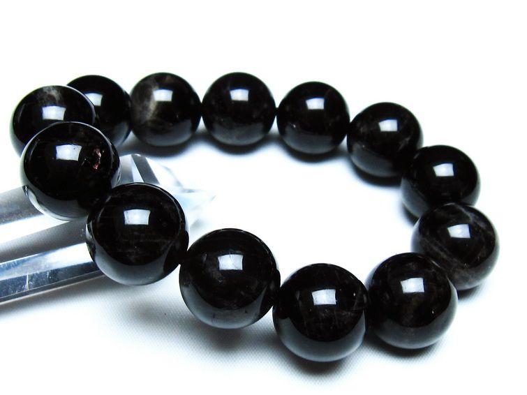 モリオン 黒水晶 ブレスレット 18mm 一点物 メール便可 [M便 1/10] 111-46297