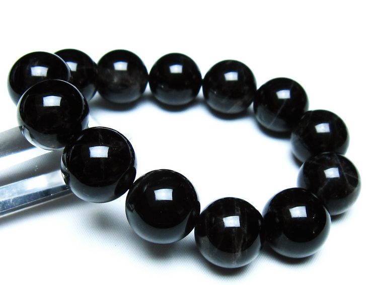 モリオン 黒水晶 ブレスレット 18mm 一点物 メール便可 [M便 1/10] 111-46298