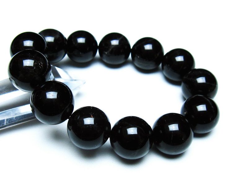 モリオン 黒水晶 ブレスレット 18mm 一点物 メール便可 [M便 1/10] 111-46299