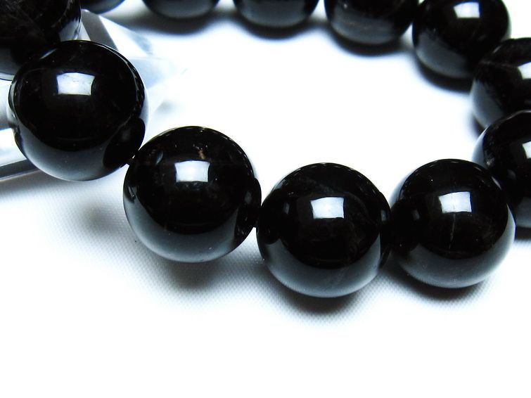 モリオン 黒水晶 ブレスレット 18mm 一点物 メール便可 [M便 1/10] 111-46299