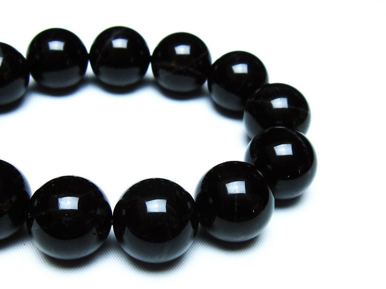 モリオン 黒水晶 ブレスレット 18mm 一点物 メール便可 [M便 1/10] 111-46299
