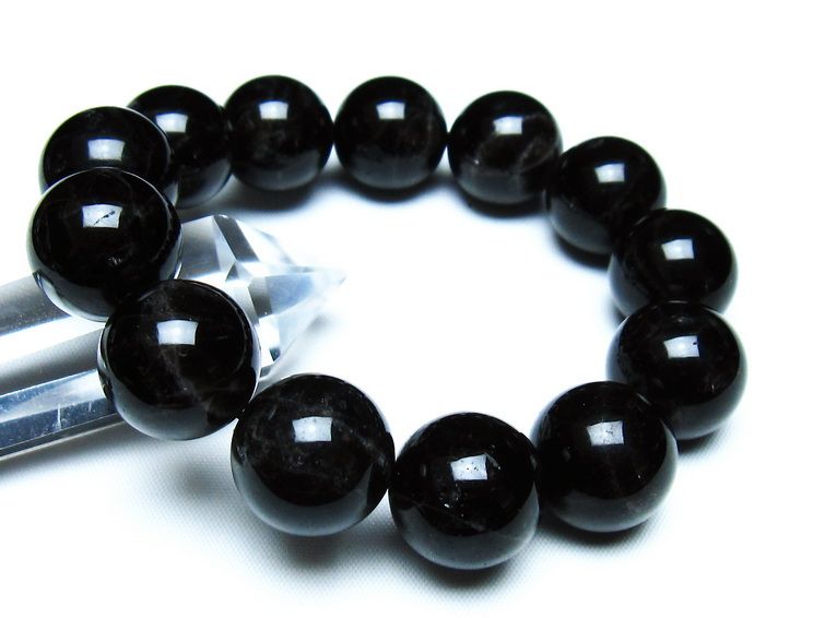 モリオン 黒水晶 ブレスレット 18mm 一点物 メール便可 [M便 1/10] 111-46300