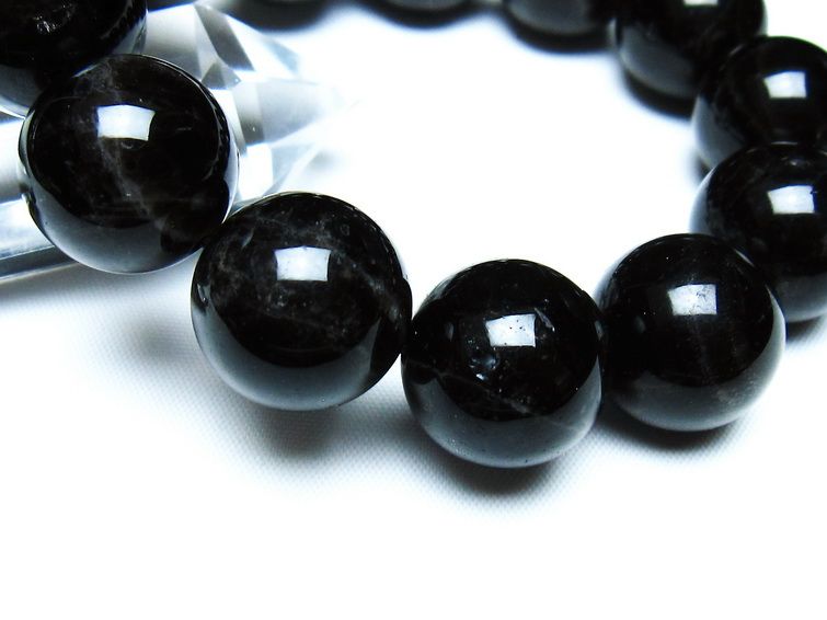 モリオン 黒水晶 ブレスレット 18mm 一点物 メール便可 [M便 1/10] 111-46300
