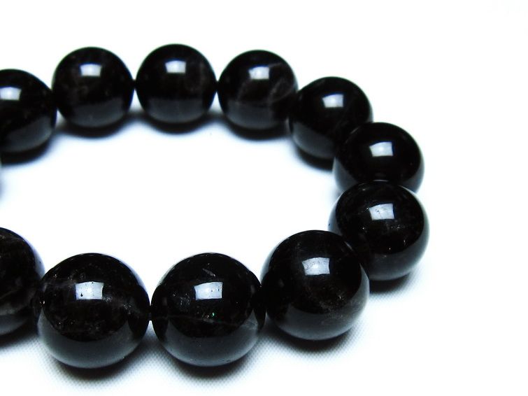 モリオン 黒水晶 ブレスレット 18mm 一点物 メール便可 [M便 1/10] 111-46300