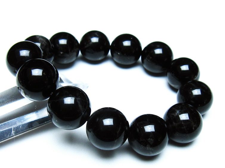 モリオン 黒水晶 ブレスレット 18mm 一点物 メール便可 [M便 1/10] 111-46301