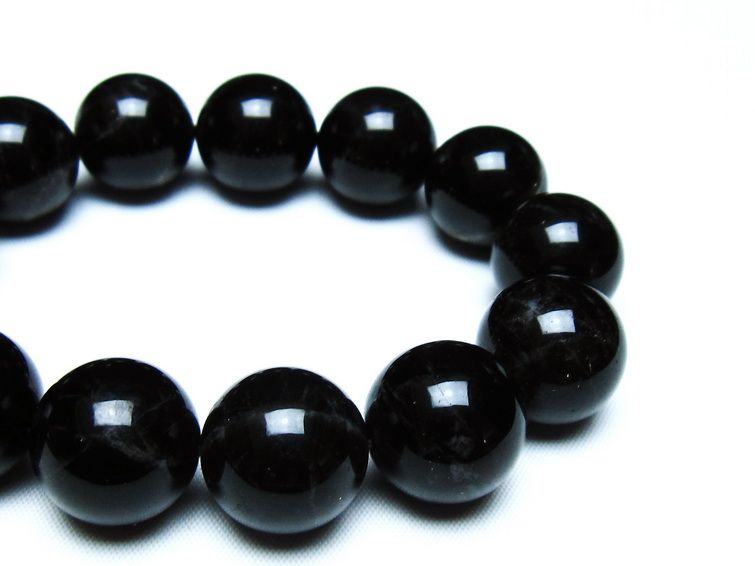 モリオン 黒水晶 ブレスレット 18mm 一点物 メール便可 [M便 1/10] 111-46301