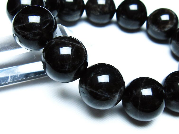 モリオン 黒水晶 ブレスレット 18mm 一点物 メール便可 [M便 1/10] 111-46302