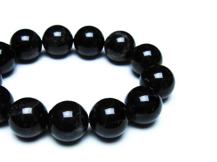モリオン 黒水晶 ブレスレット 18mm 一点物 メール便可 [M便 1/10] 111-46302