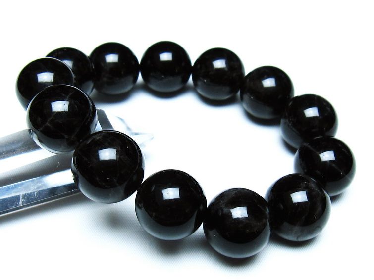 モリオン 黒水晶 ブレスレット 18mm 一点物 メール便可 [M便 1/10] 111-46303