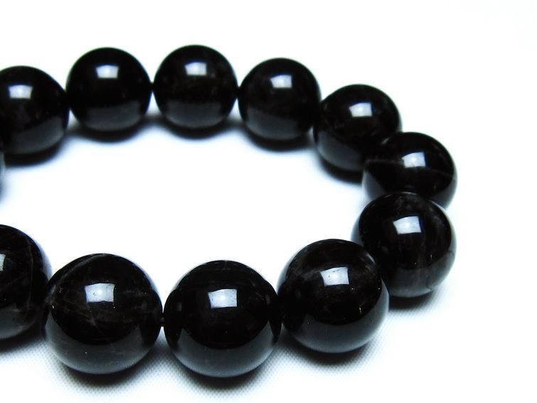 モリオン 黒水晶 ブレスレット 18mm 一点物 メール便可 [M便 1/10] 111-46303
