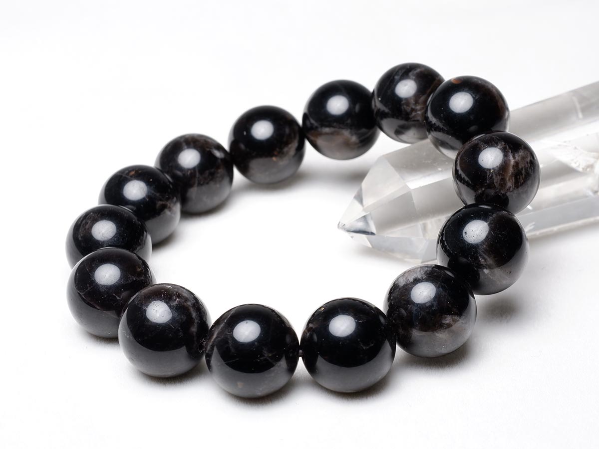 モリオン 黒水晶 ブレスレット 16mm 一点物 メール便可 [M便 1/10] 111-46304 [sold out]