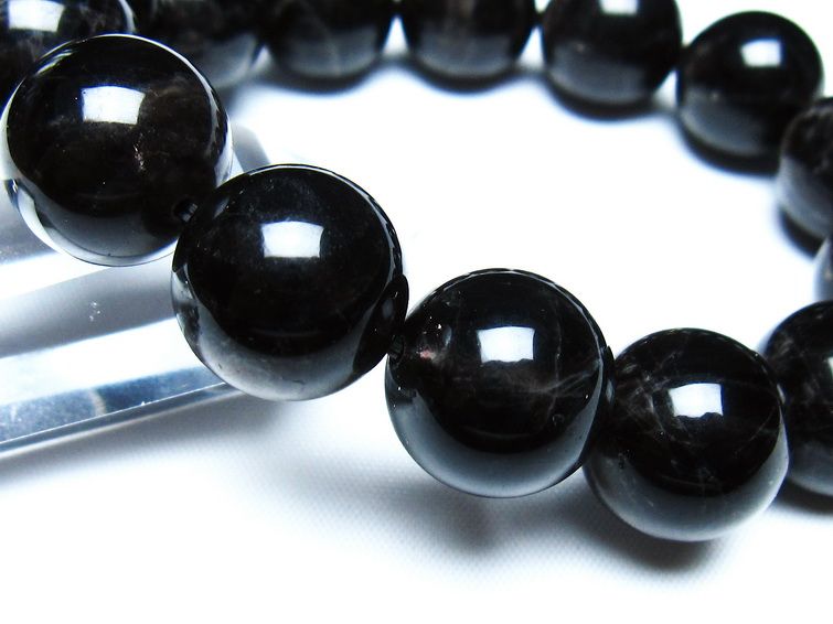 モリオン 黒水晶 ブレスレット 16mm 一点物 メール便可 [M便 1/10] 111-46305