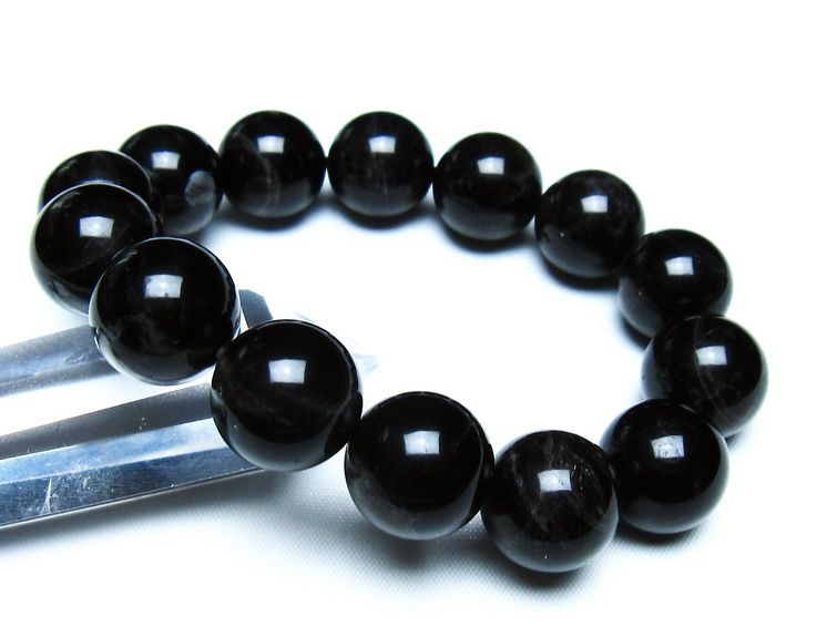 モリオン 黒水晶 ブレスレット 16mm 一点物 メール便可 [M便 1/10] 111-46306