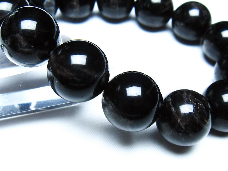 モリオン 黒水晶 ブレスレット 16mm 一点物 メール便可 [M便 1/10] 111-46306