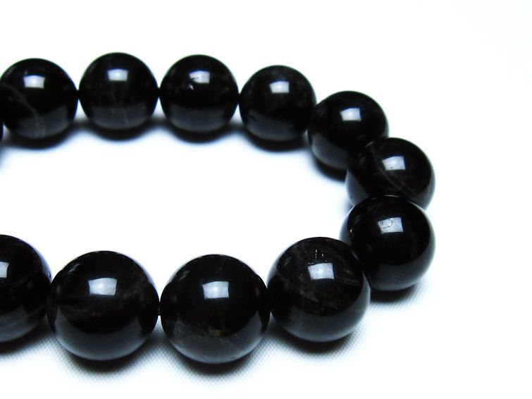 モリオン 黒水晶 ブレスレット 16mm 一点物 メール便可 [M便 1/10] 111-46306