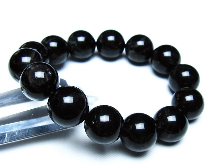 モリオン 黒水晶 ブレスレット 16mm 一点物 メール便可 [M便 1/10] 111-46307