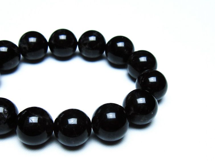 モリオン 黒水晶 ブレスレット 16mm 一点物 メール便可 [M便 1/10] 111-46307