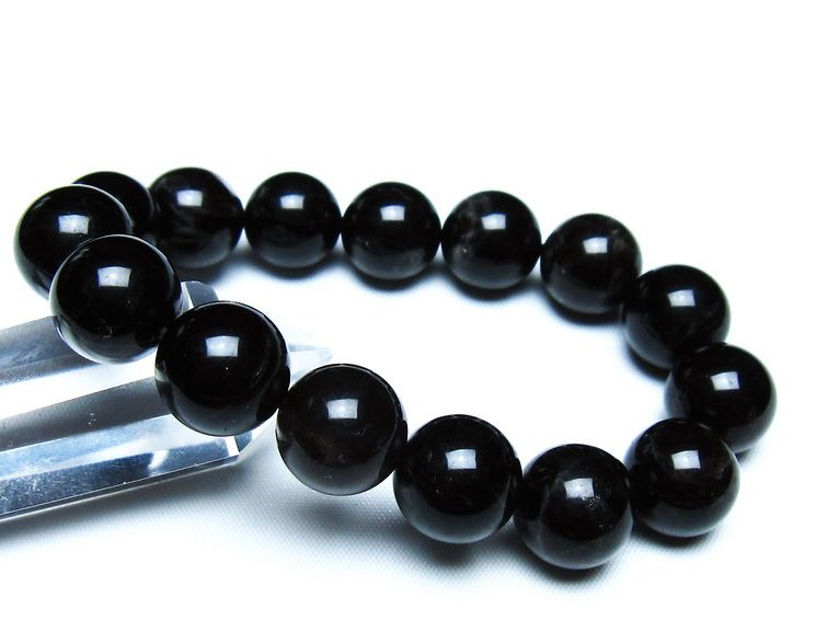 モリオン 黒水晶 ブレスレット 14mm 一点物 メール便可 [M便 1/10] 111-46310