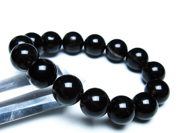 モリオン 黒水晶 ブレスレット 14mm 一点物 メール便可 [M便 1/10] 111-46311
