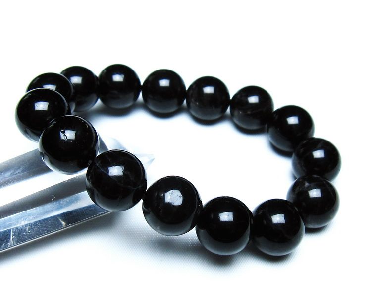 モリオン 黒水晶 ブレスレット 14mm 一点物 メール便可 [M便 1/10] 111-46312