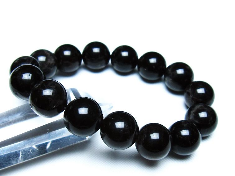 モリオン 黒水晶 ブレスレット 14mm 一点物 メール便可 [M便 1/10] 111-46313