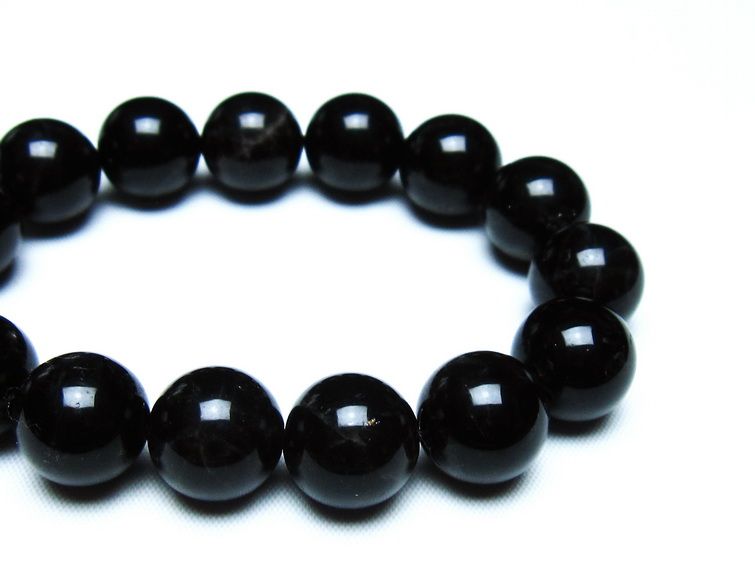 モリオン 黒水晶 ブレスレット 14mm 一点物 メール便可 [M便 1/10] 111-46314